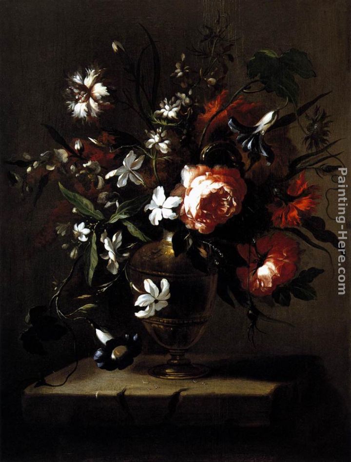 Vase of Flowers painting - Bartolome Perez Vase of Flowers art painting